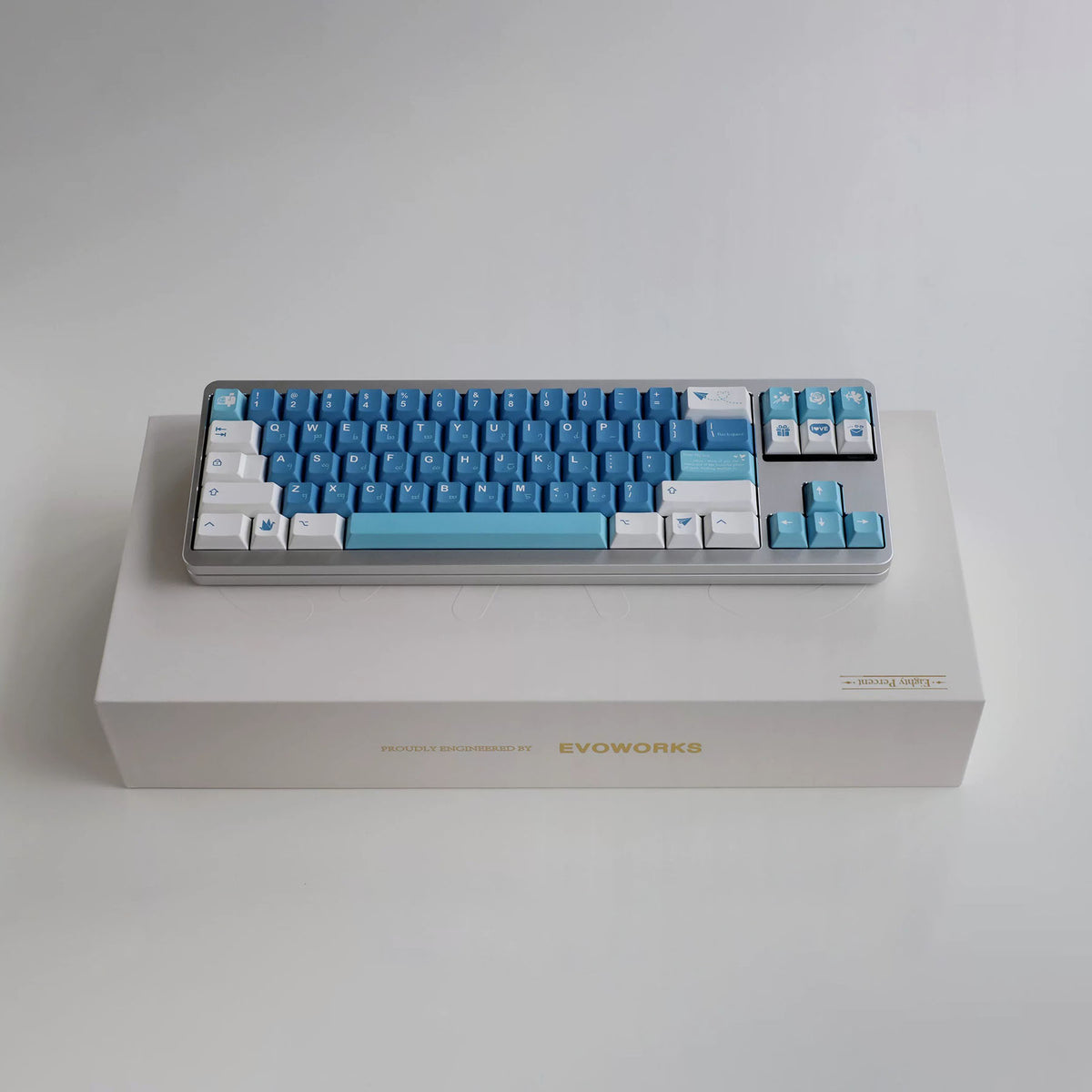Sea Misty Love Keycap Set, Cherry Profile, Dye Sub PBT