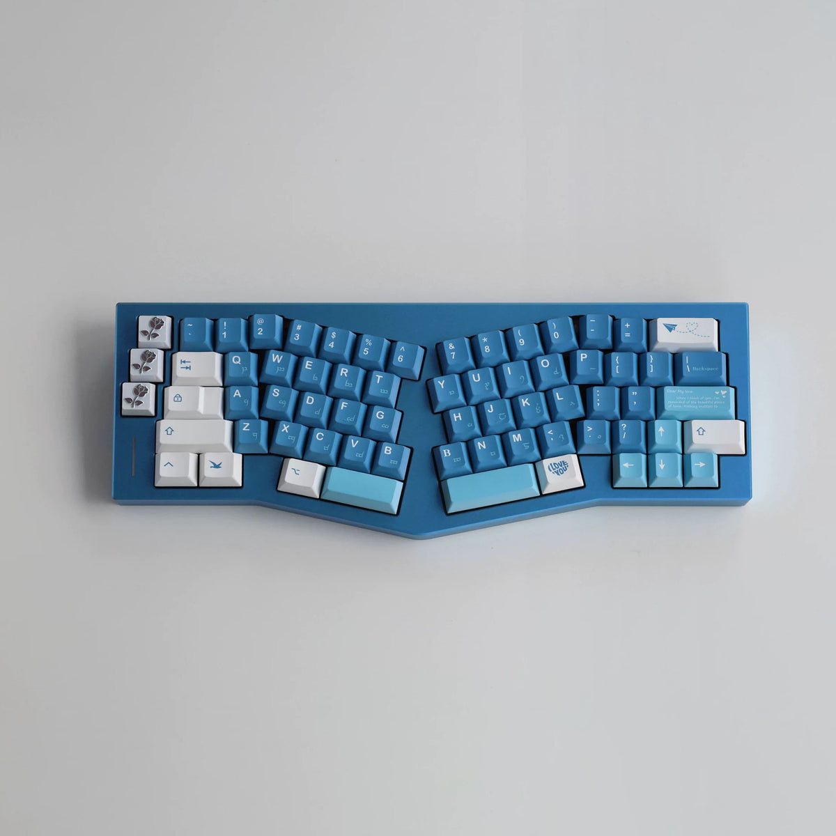Sea Misty Love Keycap Set, Cherry Profile, Dye Sub PBT