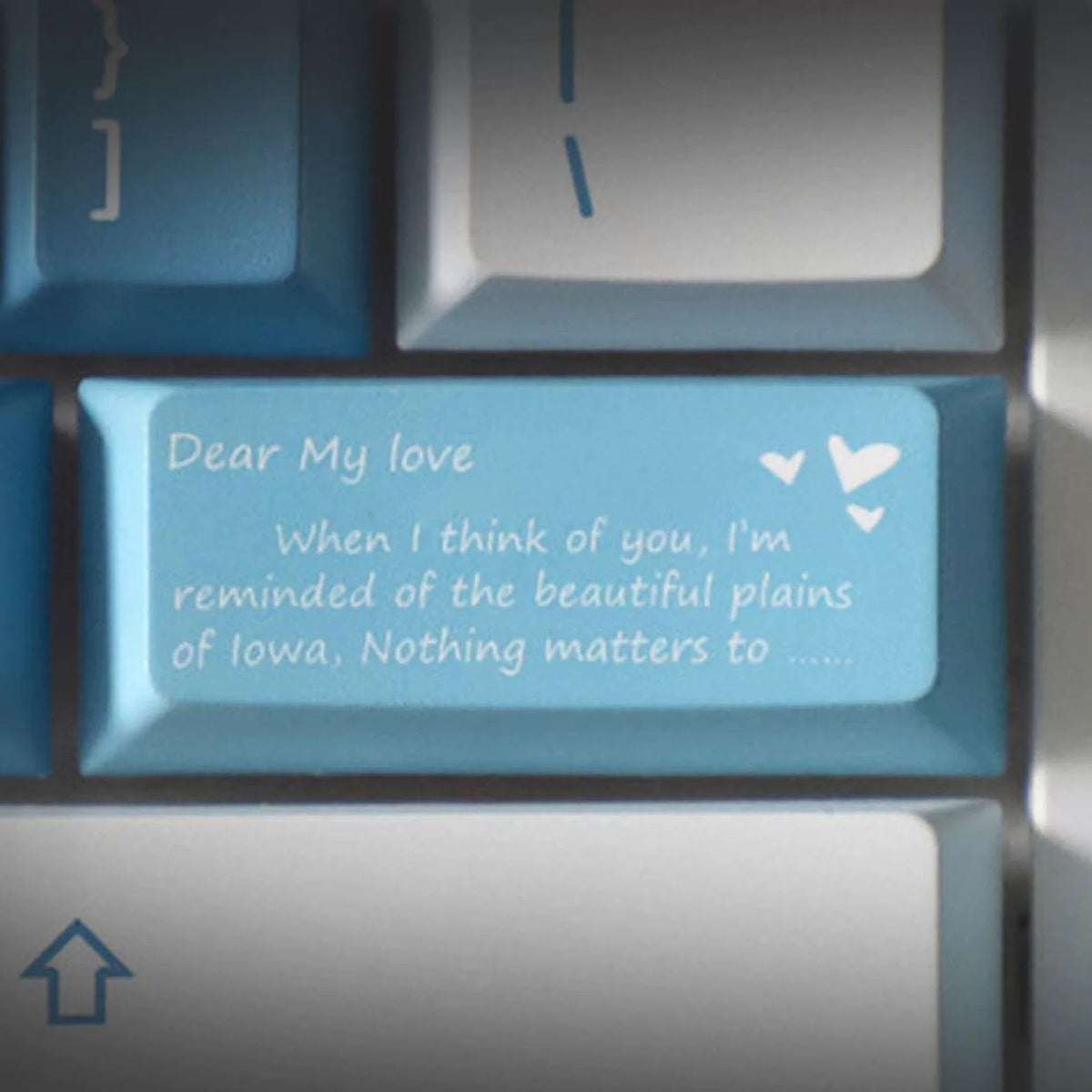 Sea Misty Love Keycap Set, Cherry Profile, Dye Sub PBT