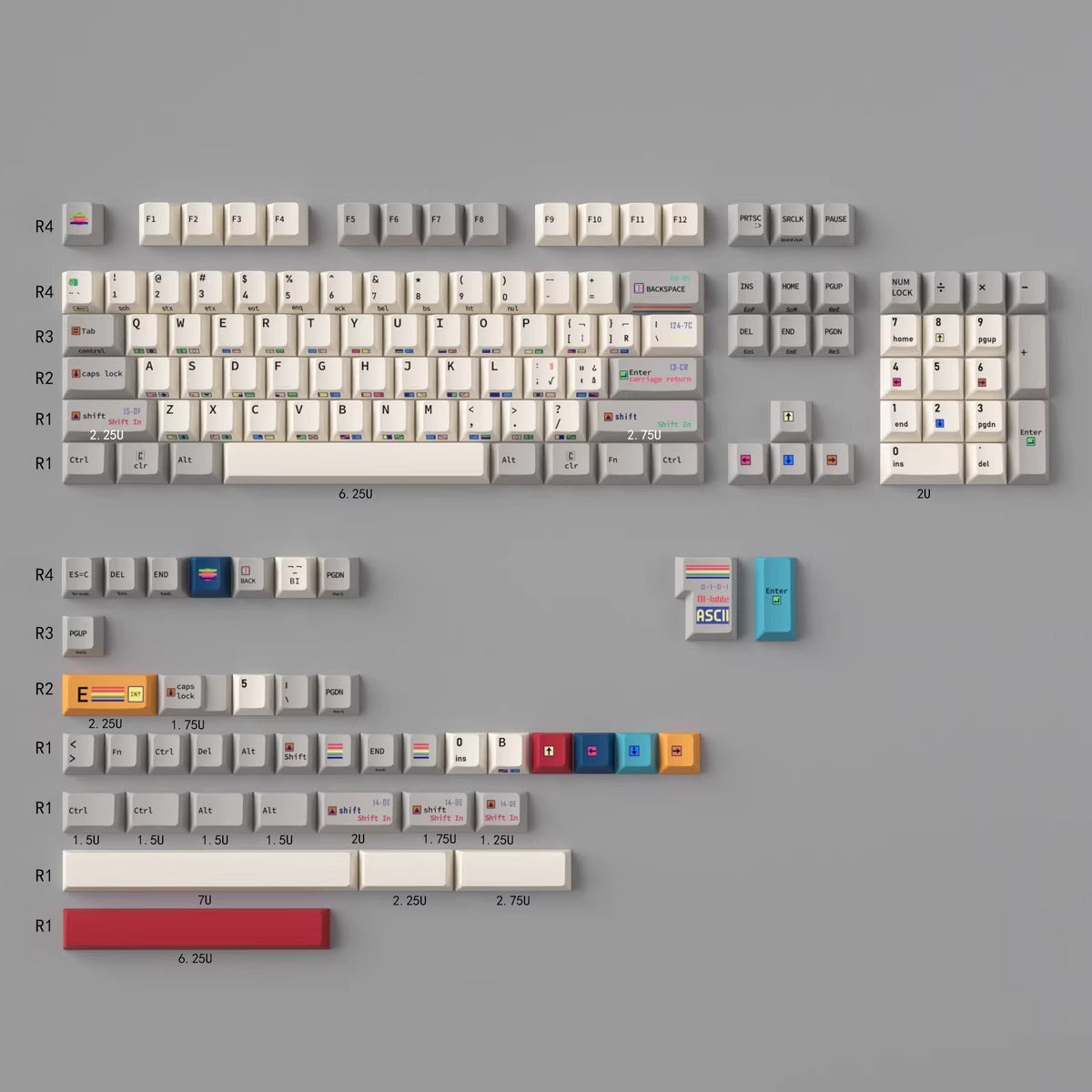 Mint C64 Keycap Set, Cherry Profile, Dye Sub PBT – Nouvolo
