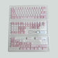 Ornamental Note Cute Keycap Set, Cherry Profile, Dye Sub PBT + PC Key cap