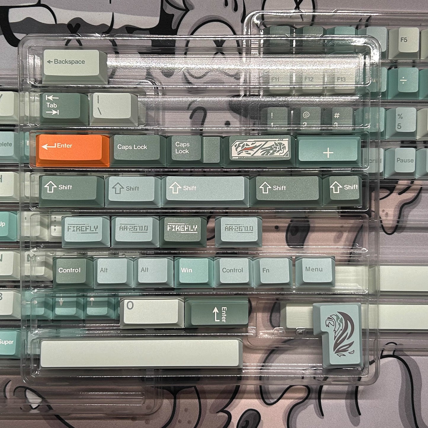 MWK Firefly Keycap Set, Cherry Profile, Dye Sub PBT