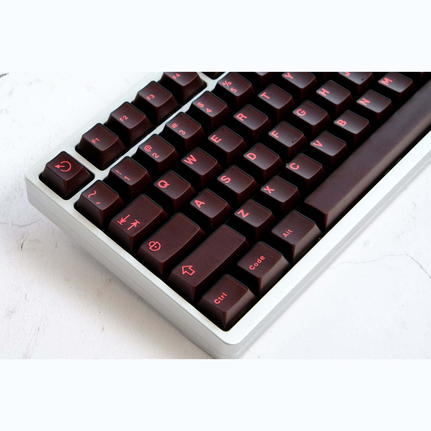 Semi-transparent Keycap Set, Cherry Profile, Double Shot ABS Keycap