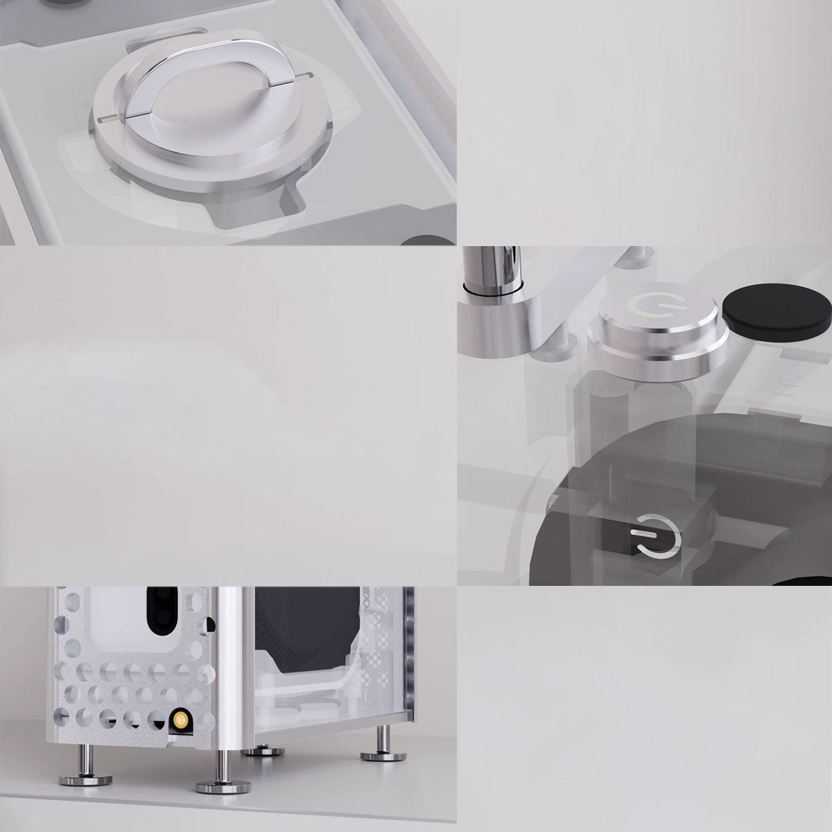 NexFrame CNC Aluminum Case for 2024 Mac Mini M4 (Mac Pro Style)