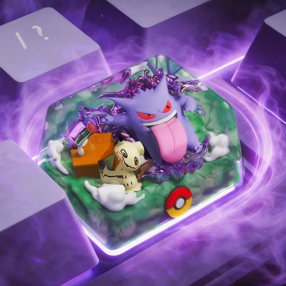 Pokemon Gengar Artisan Keycaps by NF