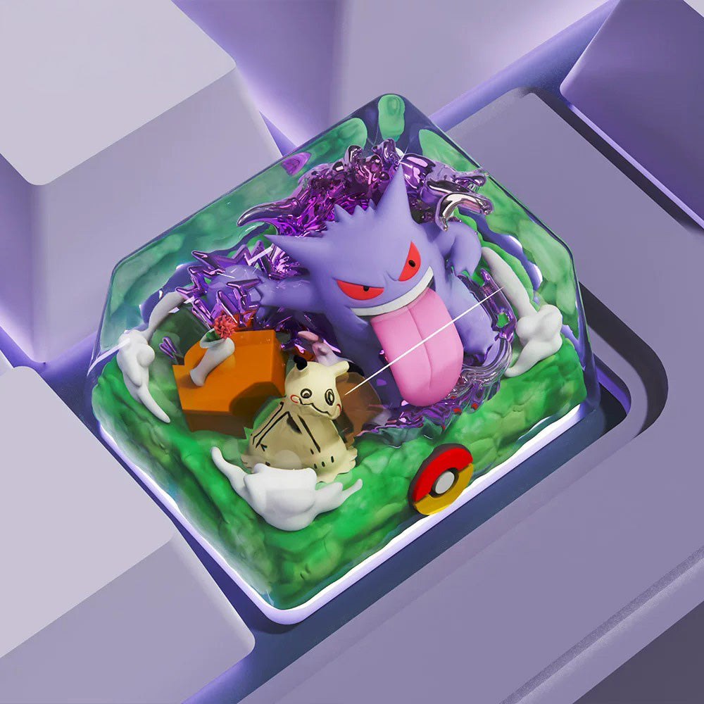 Pokemon Gengar Artisan Keycaps by NF