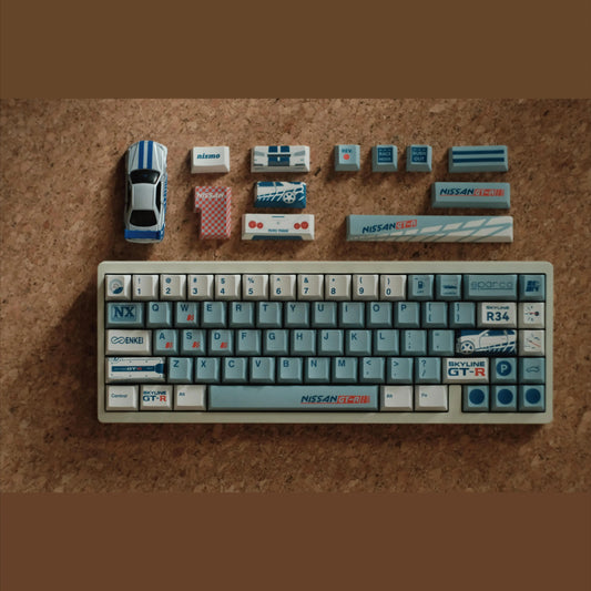 Nissan GTR Keycap Set, Cherry Profile, Dye Sub PBT