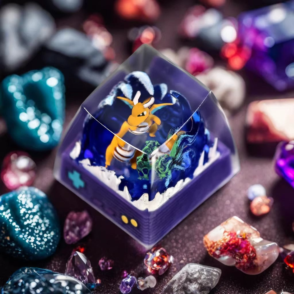 Pokemon Dragonite Artisan Keycaps by NS