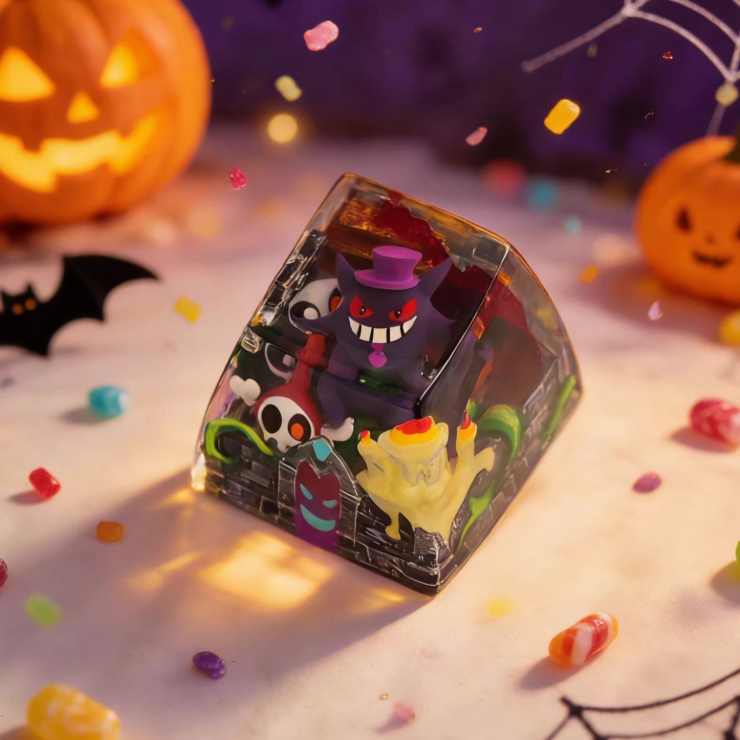 Pokemon Gengar Artisan Keycaps by NS