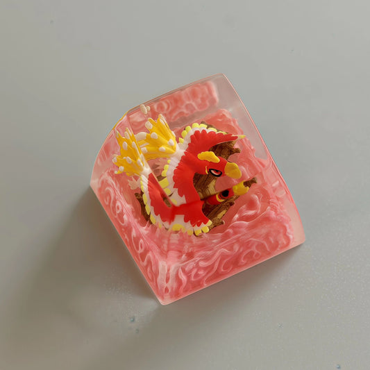 Pokemon Ho-oh Artisan Keycaps by NS