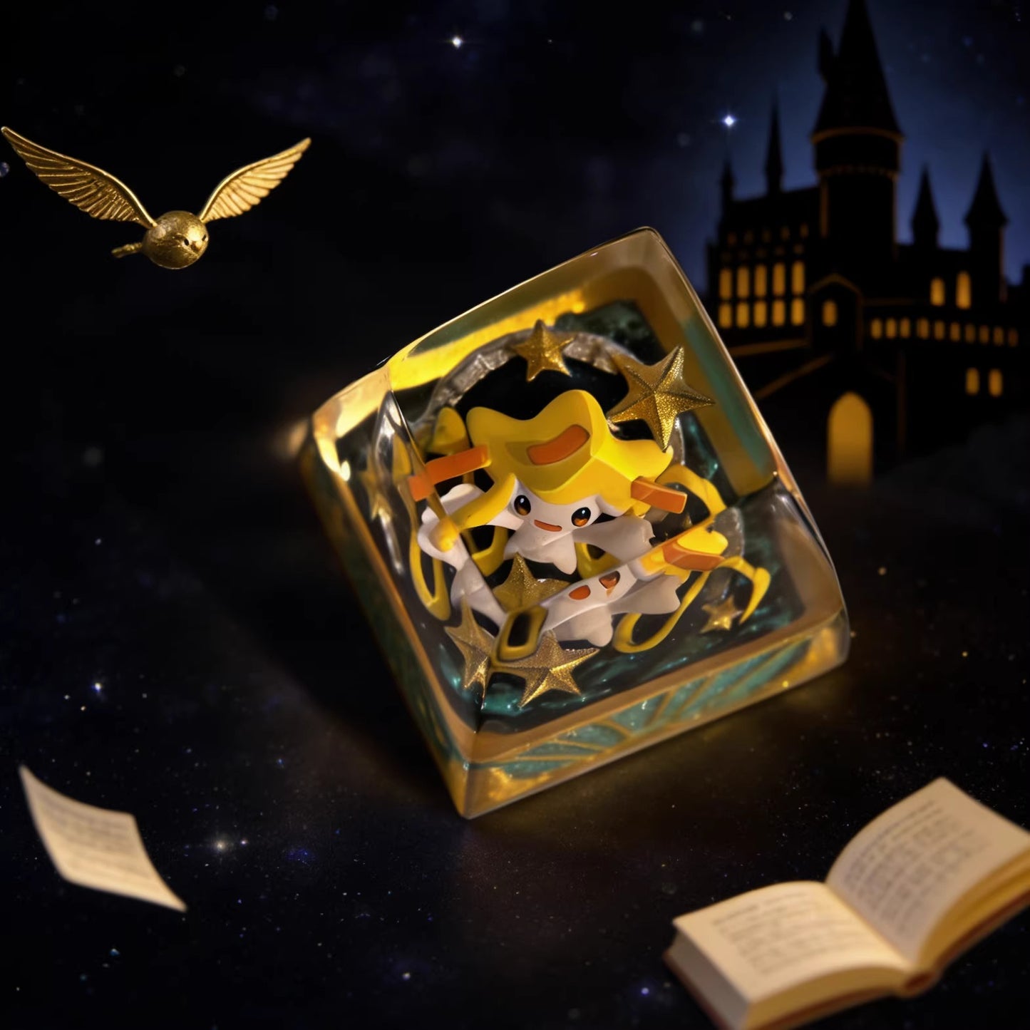 Pokemon Jirachi Artisan Keycaps by NS