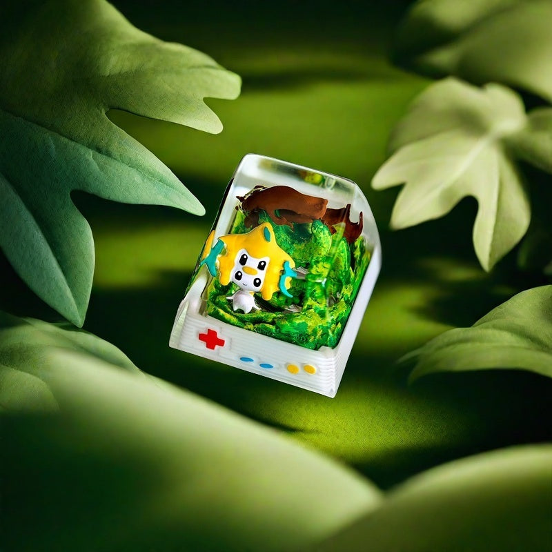 Pokemon Jirachi Artisan Keycaps by NS