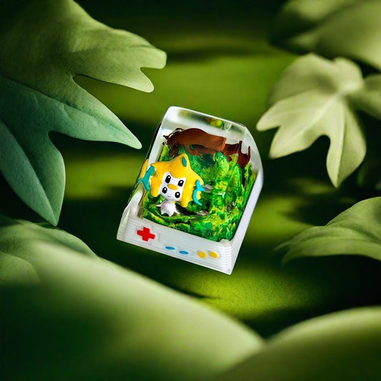 Pokemon Jirachi Artisan Keycaps by NS