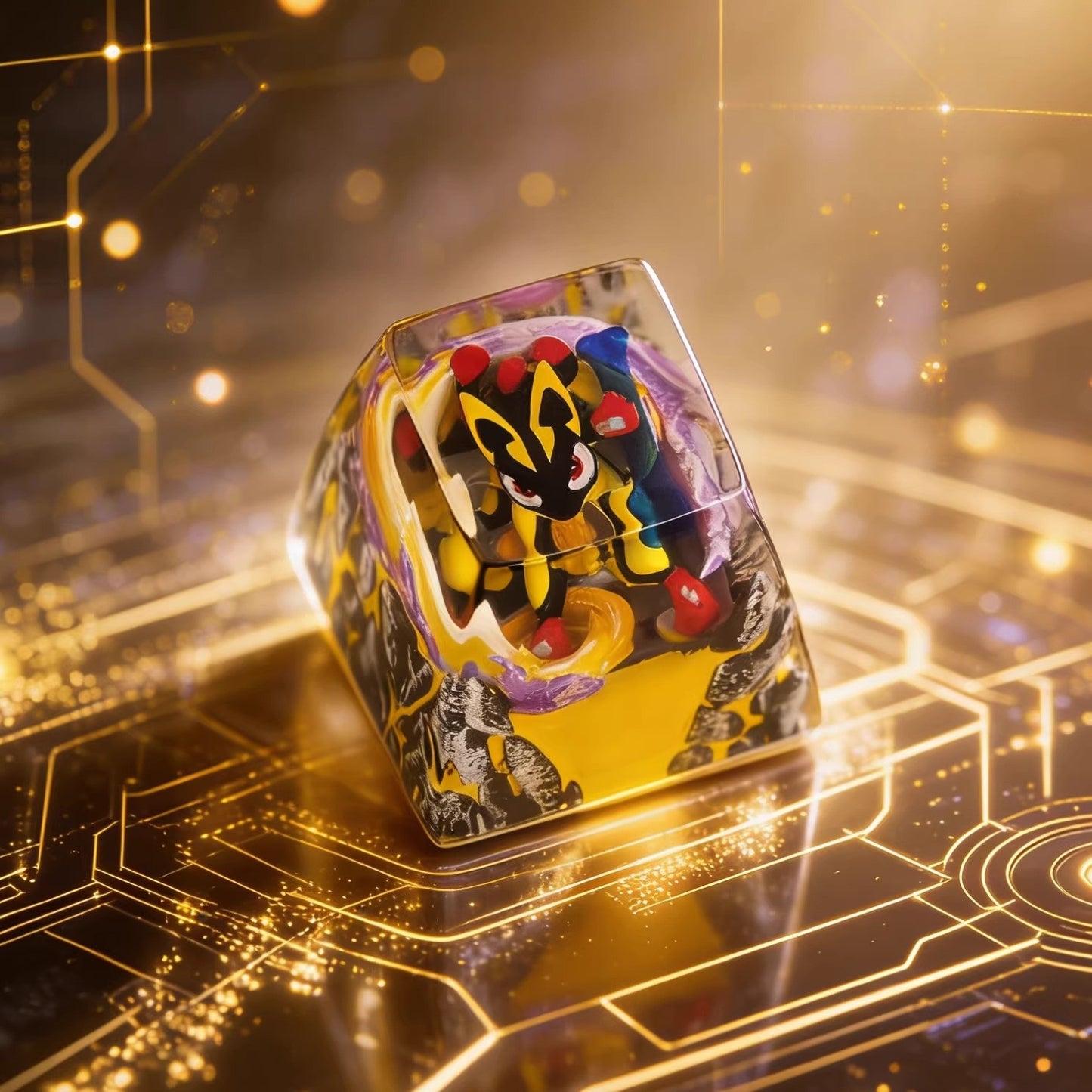 Pokemon Lucario Artisan Keycaps by NS