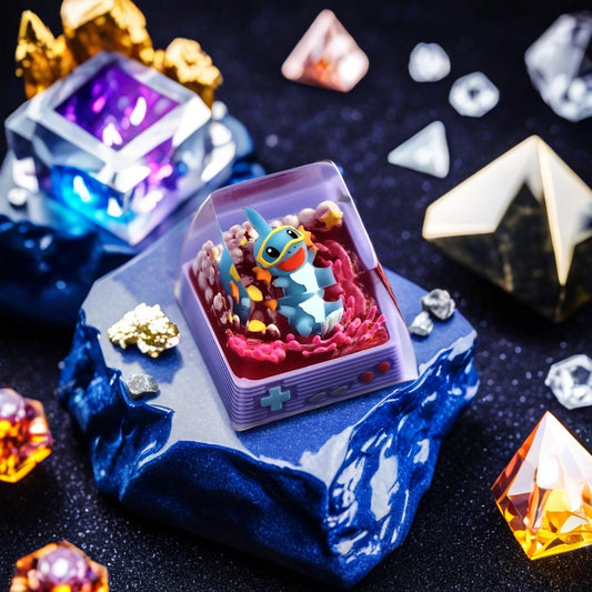 Pokemon Mudkip Artisan Keycaps by NS