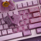 Nut Berries Cat Cute Keycap Set, Cherry Profile, Dye Sub PBT + PC Transparent Key Cap