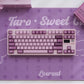 Nut Berries Cat Cute Keycap Set, Cherry Profile, Dye Sub PBT + PC Transparent Key Cap