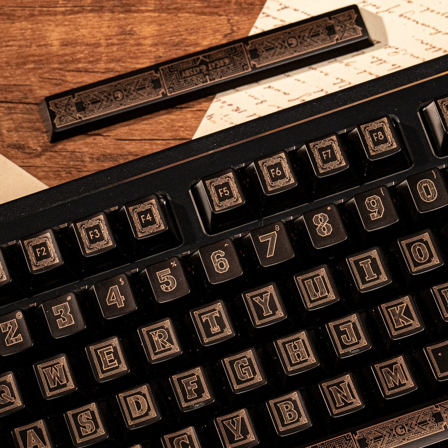 The Great Gatsby Keycap Set, Cherry Profile, Dye Sub PBT Key Cap