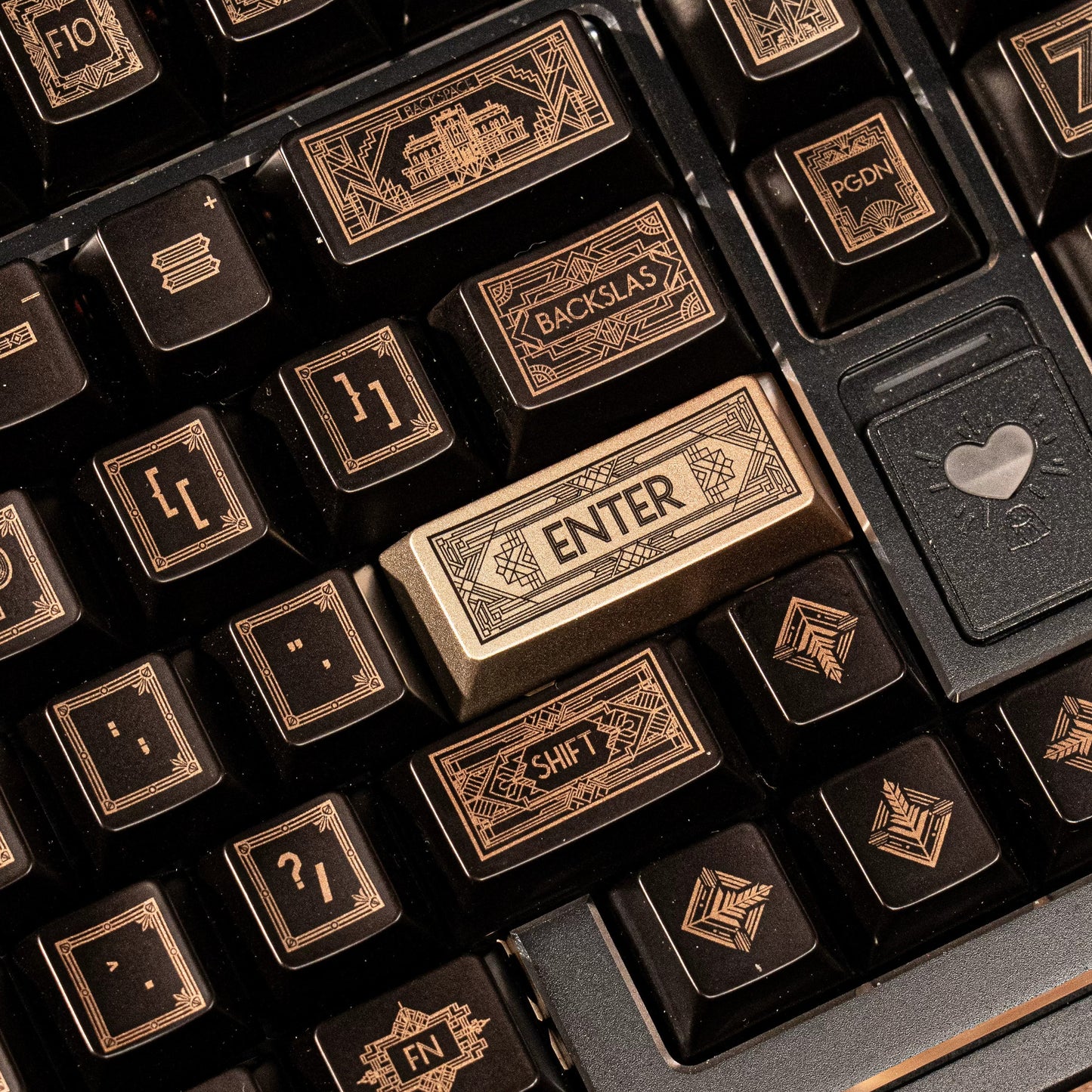 The Great Gatsby Keycap Set, Cherry Profile, Dye Sub PBT Key Cap