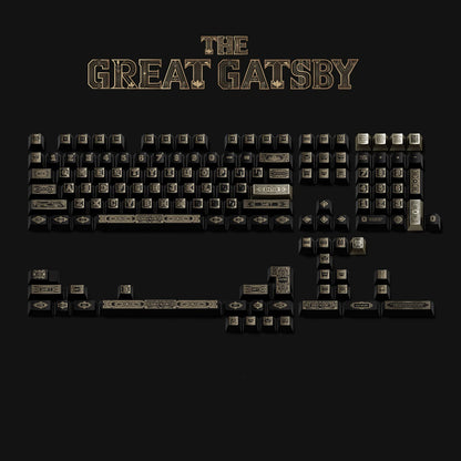 The Great Gatsby Keycap Set, Cherry Profile, Dye Sub PBT Key Cap