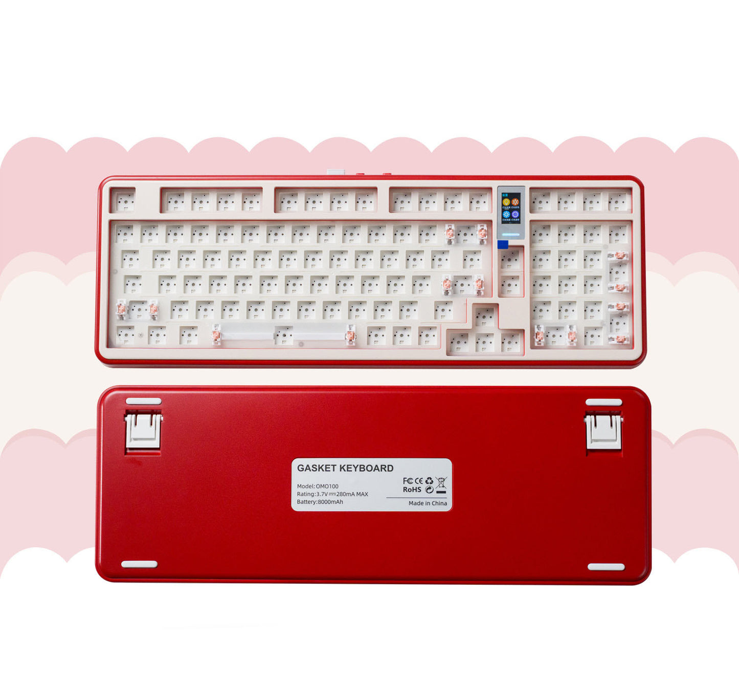 OMO100 Mechanical Keyboard with LCD Screen Barebone