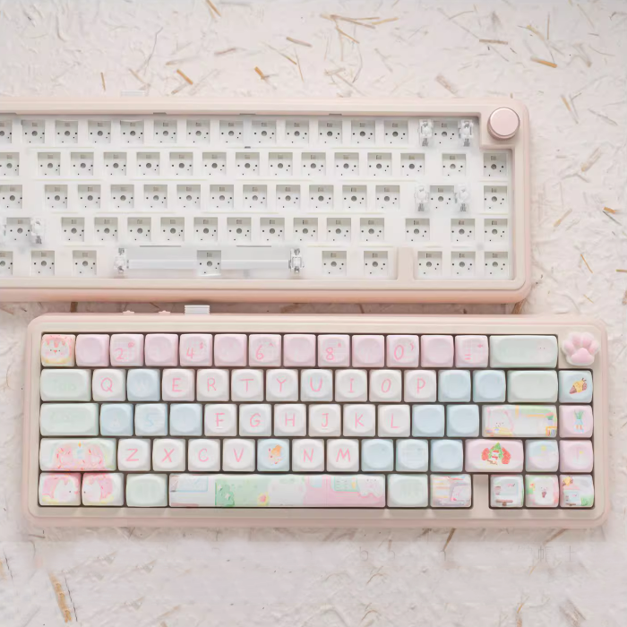 OMO65 Cute Mechanical Keyboard Barebone