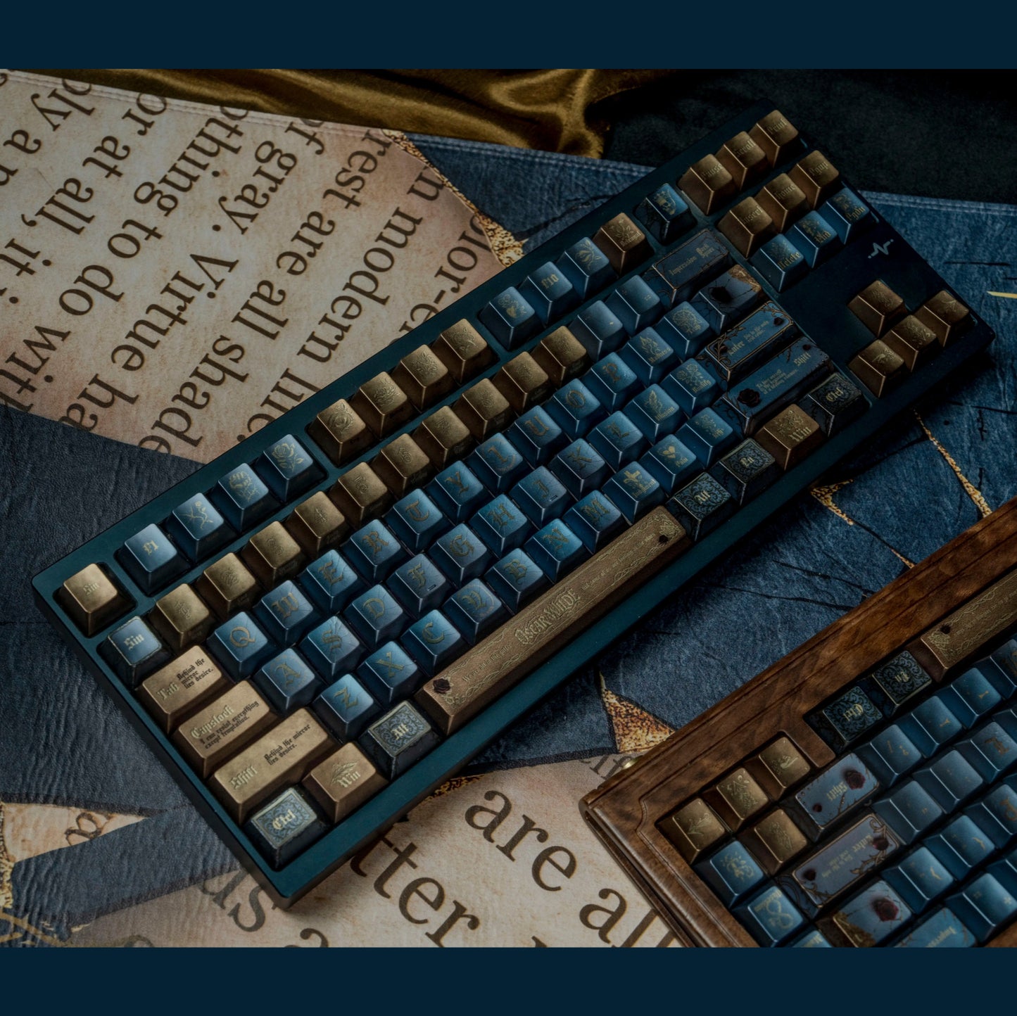 Oscar Wild Keycap Set, Cherry Profile, Metallic Painted Key Cap