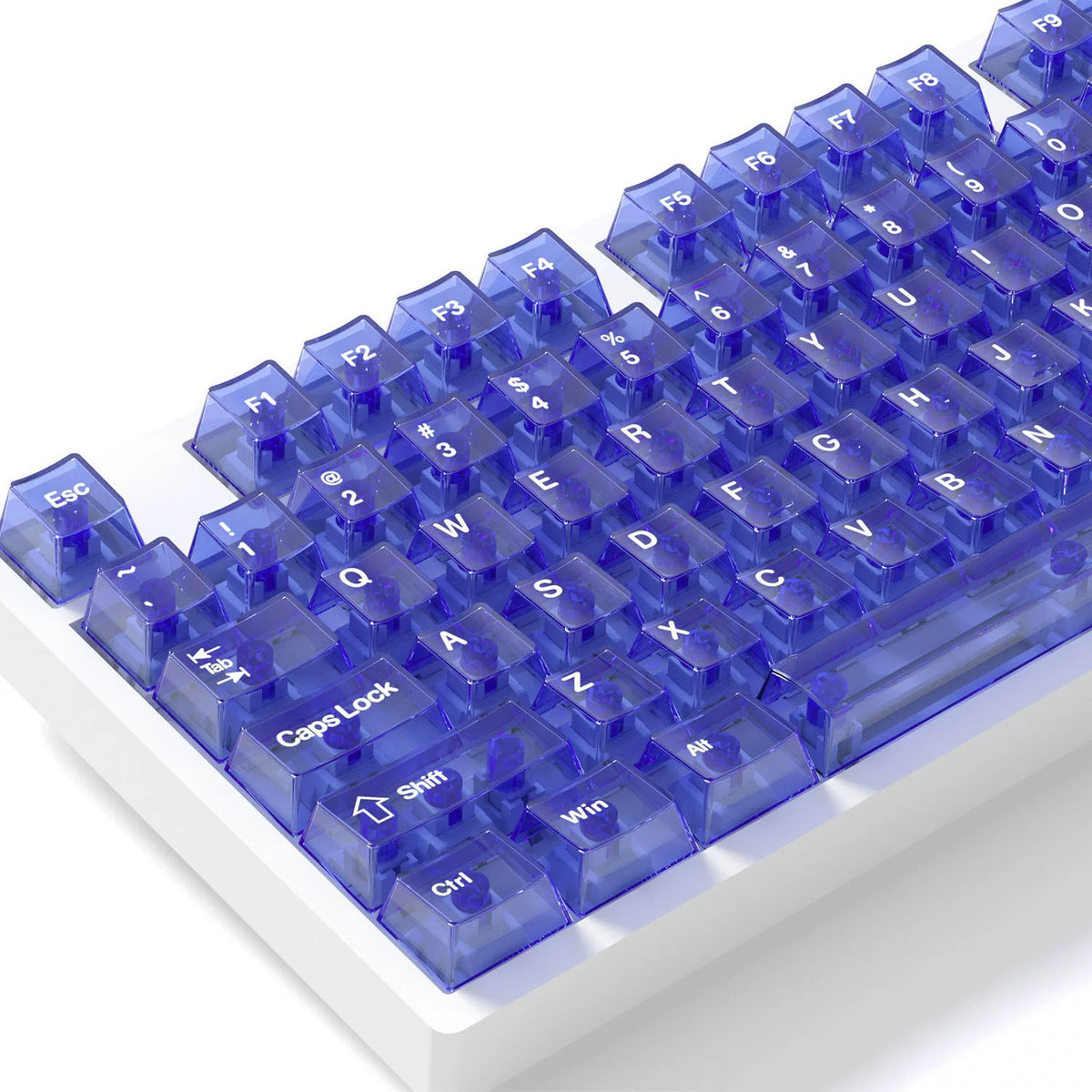 Transparent Keycap Set, Cherry Profile, PC+Screen Printed