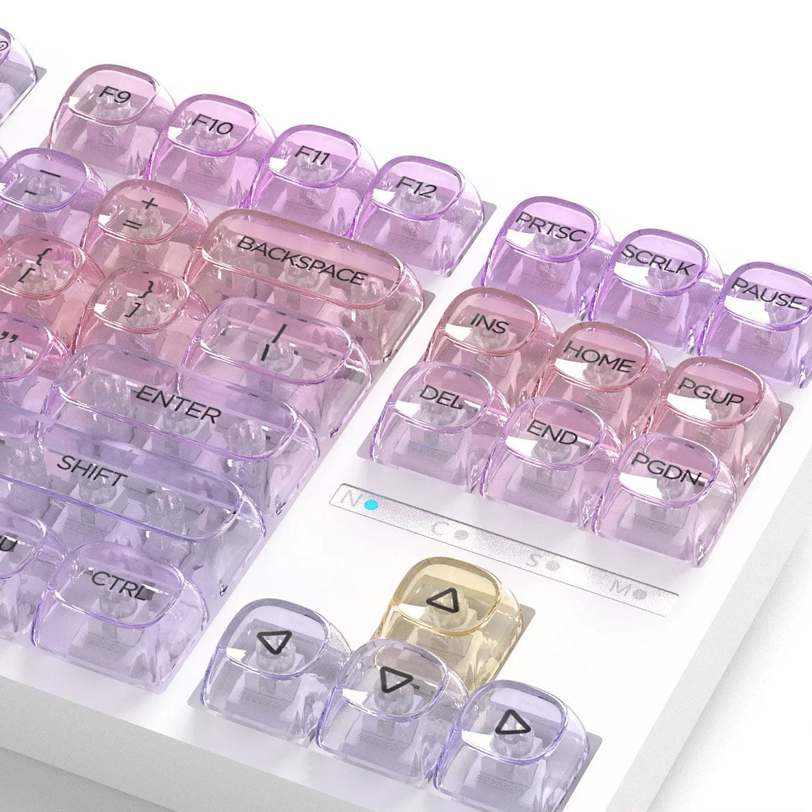 Transparent Gradient Keycap Set, MOA Profile, PC+UV