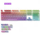 Transparent Gradient Keycap Set, MOA Profile, PC+UV