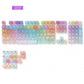 Transparent Gradient Keycap Set, MOA Profile, PC+UV
