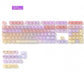 Transparent Gradient Keycap Set, MOA Profile, PC+UV