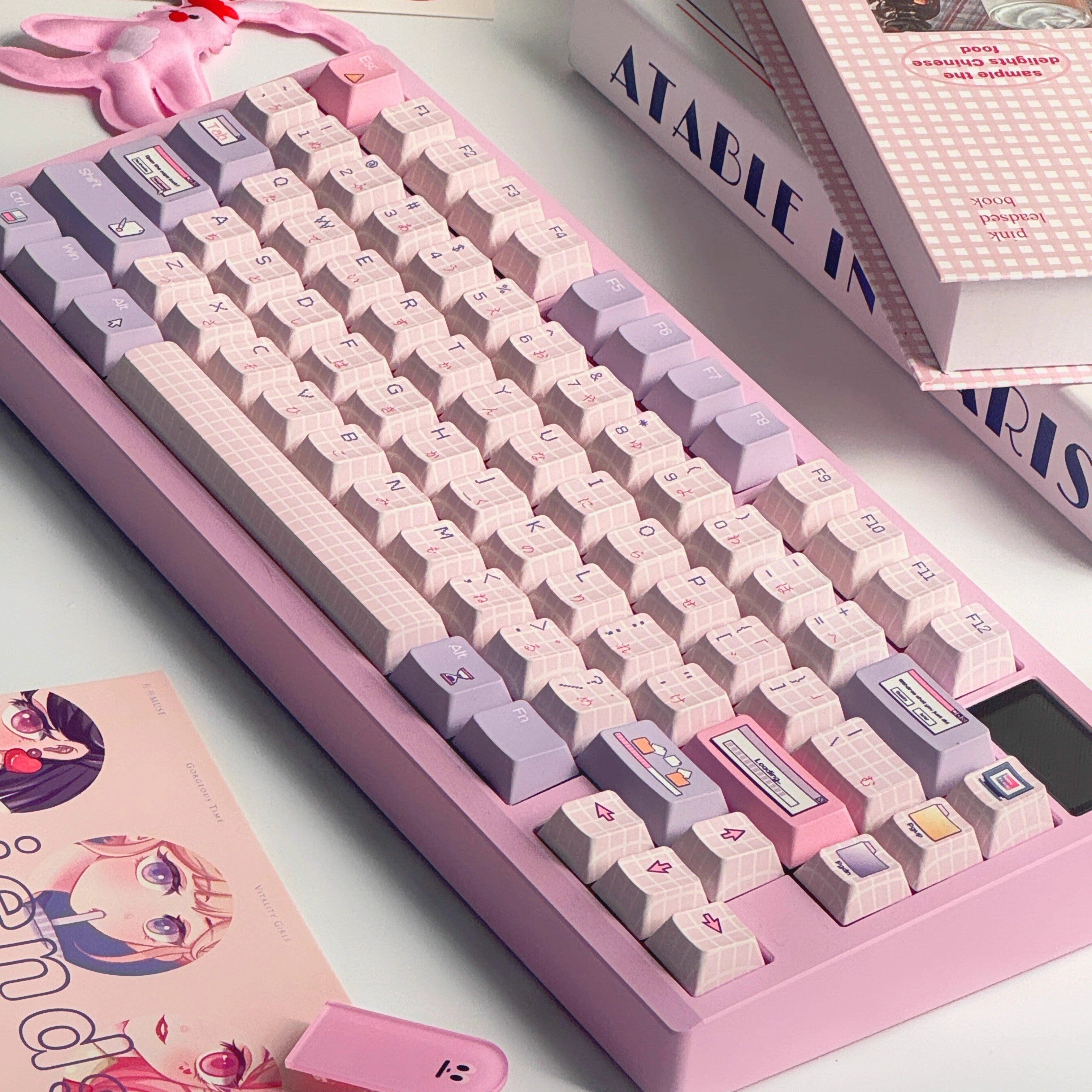Pink Keycap Set Pink Windows Cute Keycap Set, Cherry Profile, Dye Sub PBT Key Cap – Nouvolo