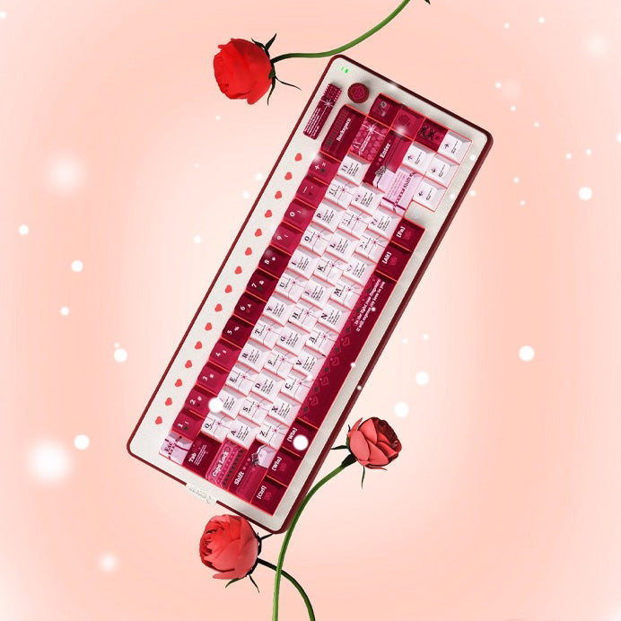 Reccazr Plane66 Rose Edition Custom Mechanical Keyboard