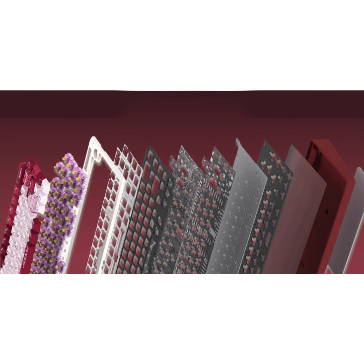 Reccazr Plane66 Rose Edition Custom Mechanical Keyboard