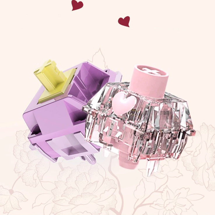 Reccazr Plane66 Rose Edition Custom Mechanical Keyboard