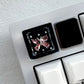 Black Gem Ribbon Cute Artisan Keycap