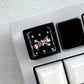 Black Gem Ribbon Cute Artisan Keycap