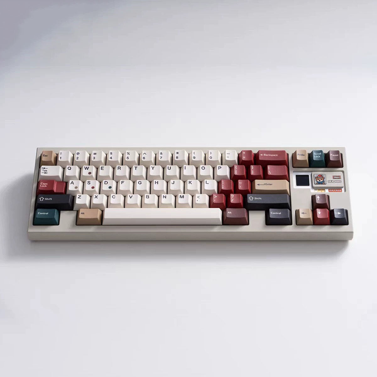 Retro Mixed Lights R1 Keycap Set, Cherry Profile, PBT Dye Sub Key Cap