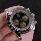 Relax Watch Mod (Black/Pink) - Chronograph / Steel Case