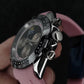 Relax Watch Mod (Black/Pink) - Chronograph / Steel Case