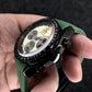 Relax Watch Mod (Black/Green) - Chronograph / Steel Case