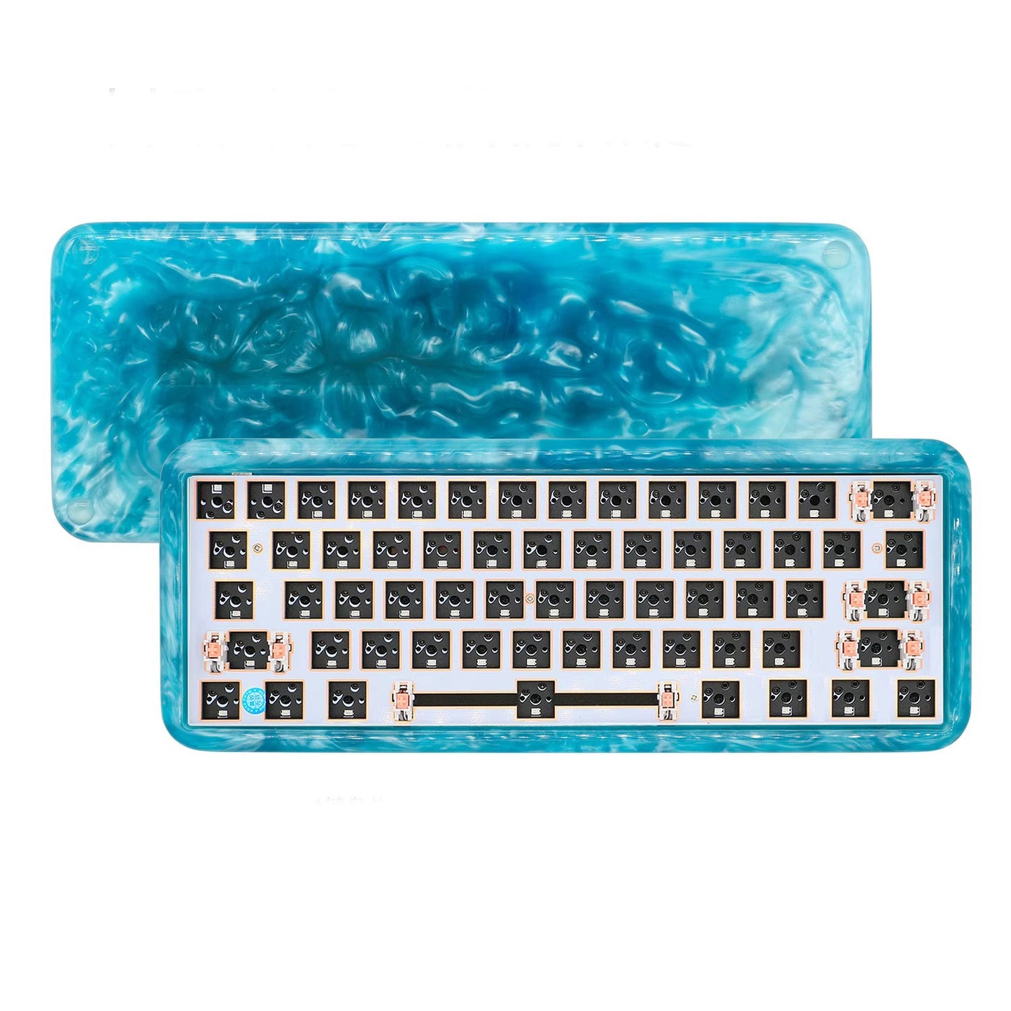 Resin 61/64 Custom Mechanical Keyboard Barebone