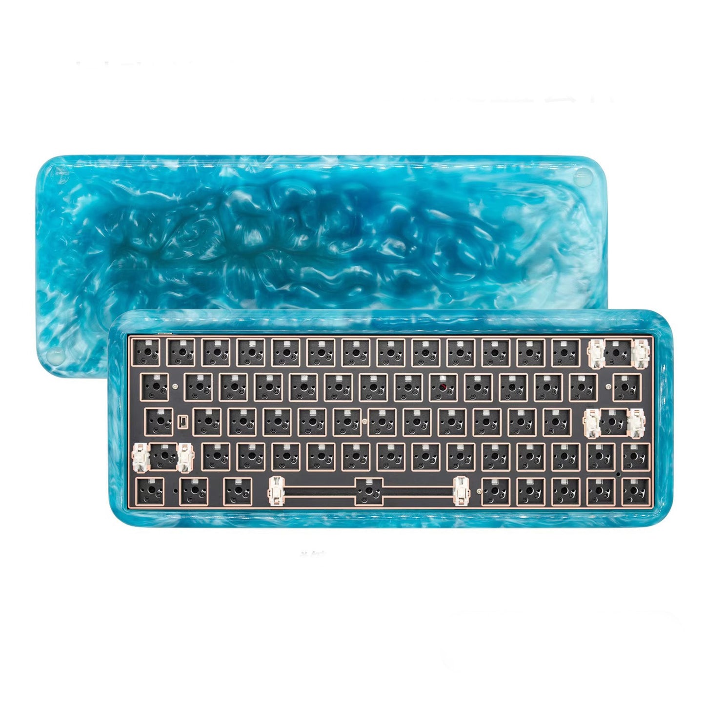 Resin 61/64 Custom Mechanical Keyboard Barebone