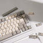 Retro Beige 100 Keycap Set Cherry Profile, Dye Sub PBT Key Cap