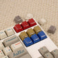 Retro Beige 100 Keycap Set Cherry Profile, Dye Sub PBT Key Cap