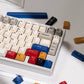 Retro Beige 100 Keycap Set Cherry Profile, Dye Sub PBT Key Cap