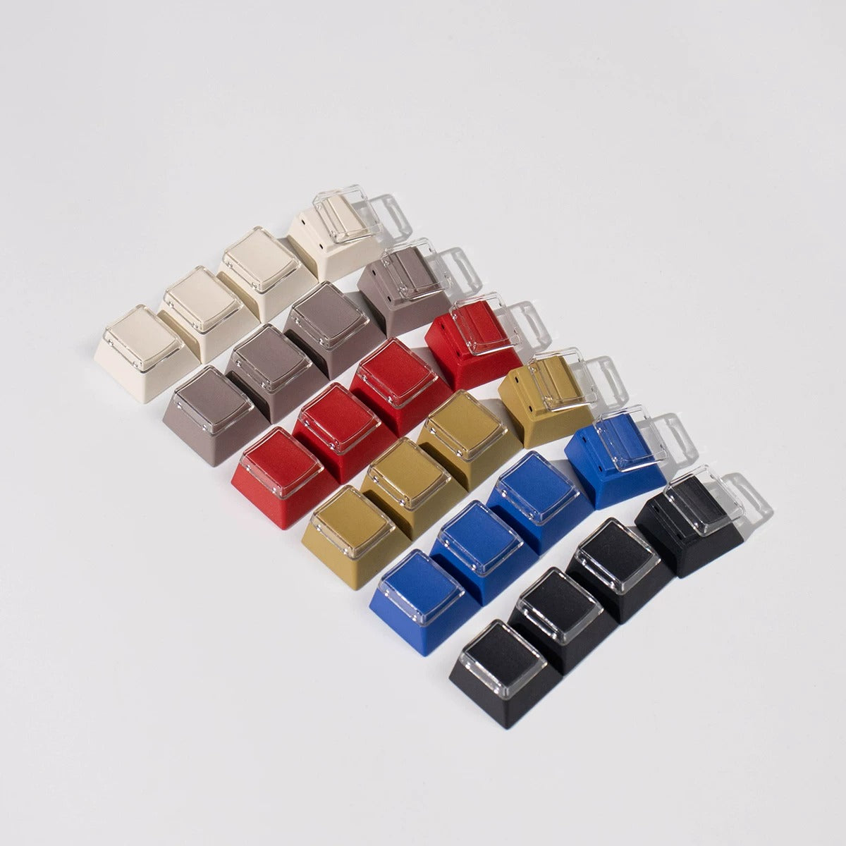 Retro Beige 100 Keycap Set Cherry Profile, Dye Sub PBT Key Cap