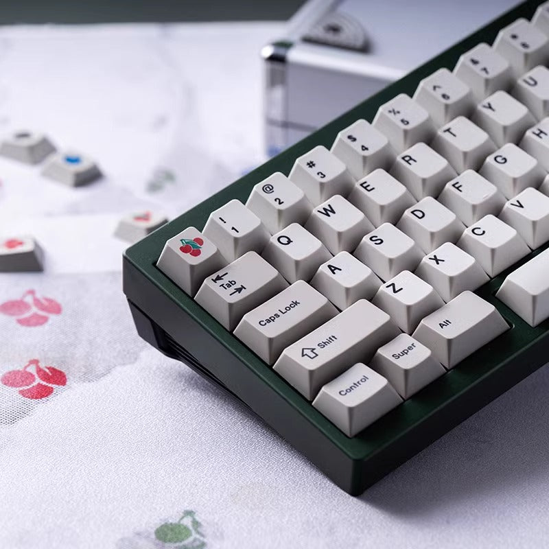 Retro Biege Keycap Set, Cherry Profile, Dye Sub PBT Key Cap