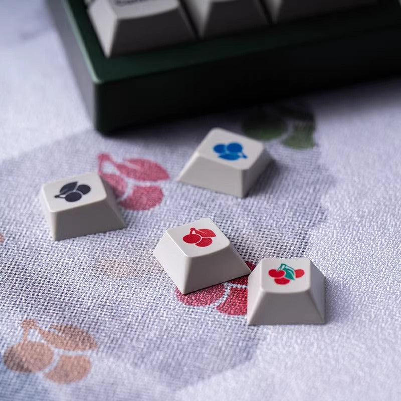 Retro Biege Keycap Set, Cherry Profile, Dye Sub PBT Key Cap